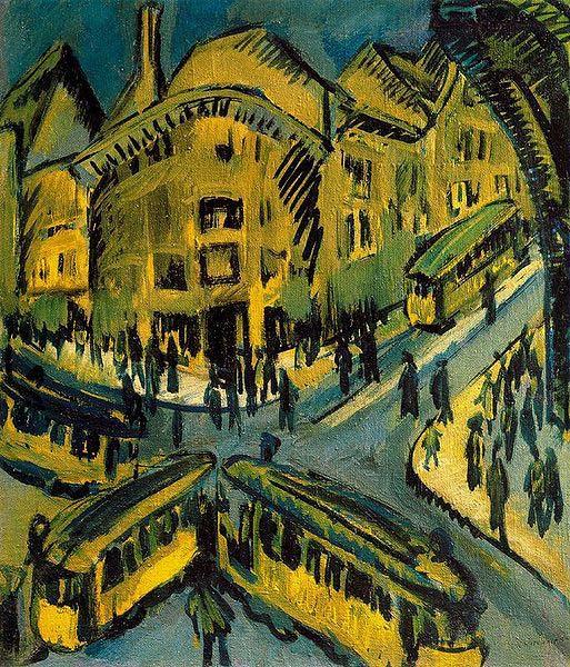 Ernst Ludwig Kirchner Nollendorfplatz, Germany oil painting art
